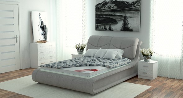 Кровать в спальню Сицилия 180х200 (с основанием) в Челябинске - изображение