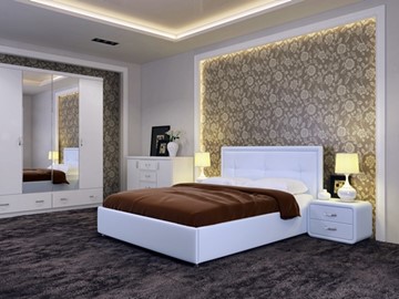 Кровать 1.5-спальная Adele размер 140*200 с основанием в Челябинске - предосмотр