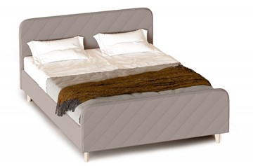 Спальная кровать Мебельград Мелоди 1600 (с подъемным механизмом и ящиком) Альба бежевый в Миассе