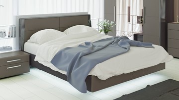 Кровать спальная Наоми 1600, цвет Фон серый, Джут СМ-208.01.01 в Челябинске