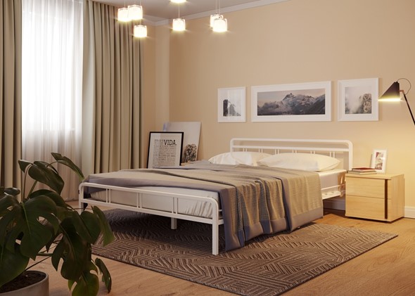 Кровать Леон, 900, белый в Миассе - изображение