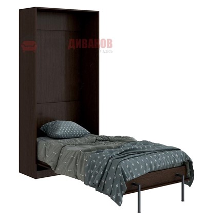 Кровать-шкаф Велена 1, 800х2000, венге в Миассе - изображение