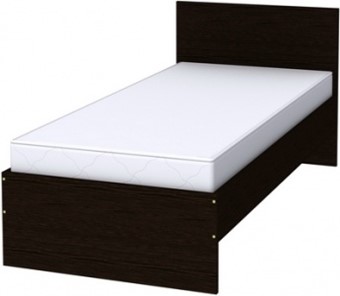 Односпальная кровать K09 с основанием, цвет Венге в Миассе