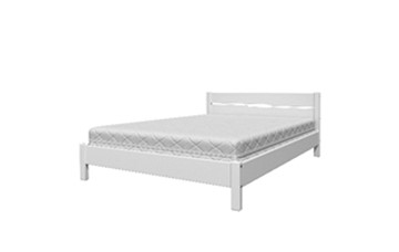 Кровать полуторная Вероника-5 (Белый Античный) 140х200 в Миассе