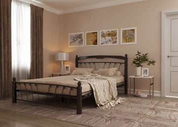 Кровать в спальню Муза 1, 1600, черный/шоколад в Миассе
