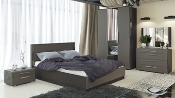 Модульная спальня Наоми №2, цвет Фон серый, Джут в Магнитогорске