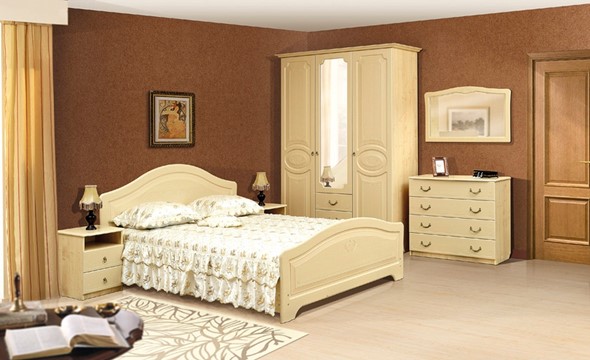 Гарнитур спальный Ивушка-5, цвет Дуб беленый в Челябинске - изображение