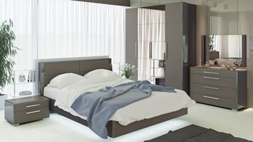 Гарнитур спальный Наоми №3, цвет Фон серый, Джут в Миассе