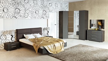 Модульная спальня Наоми №2, цвет Фон серый, Джут в Челябинске - предосмотр 5