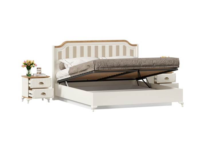 Модульная спальня Вилладжио, набор 4 (кровать 1800 с механизмом) в Челябинске - изображение 1