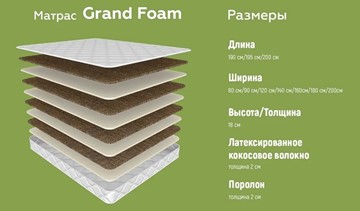 Матрас Grand Foam 19 в Челябинске - предосмотр 4