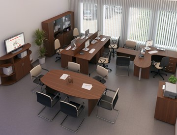 Мебель для персонала Комфорт №3 (французский орех) в Копейске