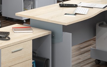 Мебель для персонала OFFIX-NEW для 4 сотрудников с двумя шкафами в Копейске - предосмотр 2