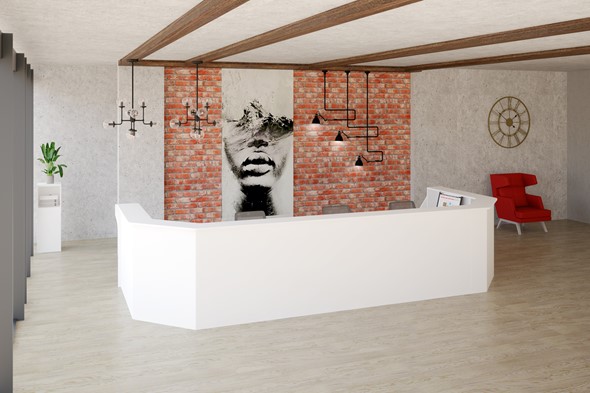 Набор мебели для приемной Комфорт (белый премиум) в Копейске - изображение