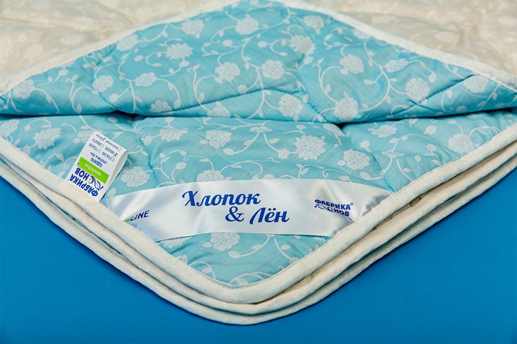 Одеяло легкое двуспальное Хлопок &  Лен в Копейске - изображение 1
