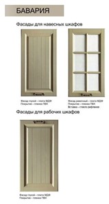 Дверь Бавария (Декор) L297 Шкаф навесной в Челябинске - предосмотр 1