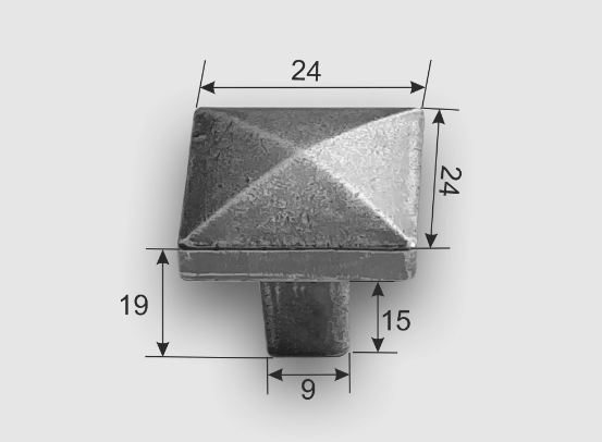 Ручка кнопка 0001 (0) Античное серебро в Челябинске - изображение 1