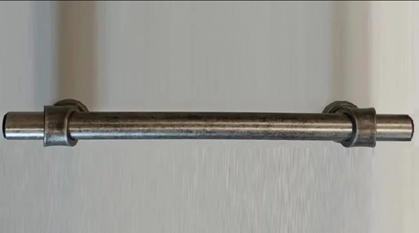Ручка-скоба (128 мм), античное серебро Прованс в Миассе - изображение