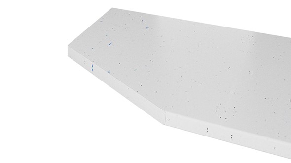 Столешница торцевая 40х600х1500 левая (Белая Искра) С(п)40нТ_45-150L в Копейске - изображение