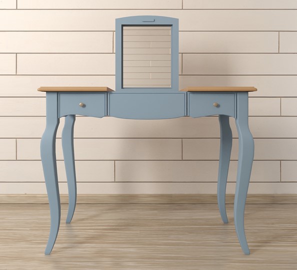 Косметический стол Leontina (ST9309B) Голубой в Миассе - изображение 4