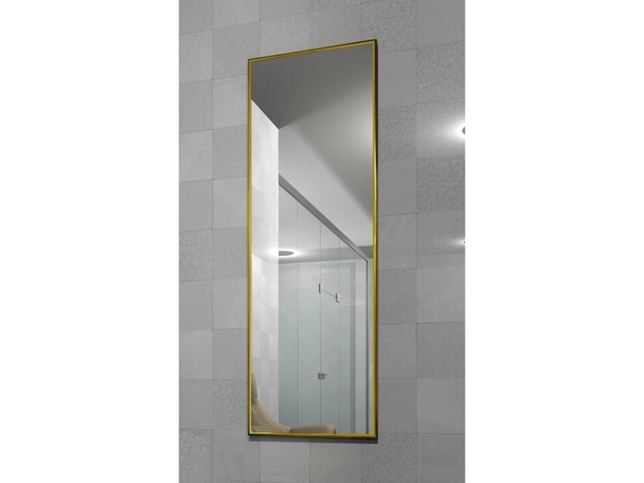 Зеркало навесное в гардероб Сельетта-5 глянец золото (1500х500х9) в Челябинске - изображение 3
