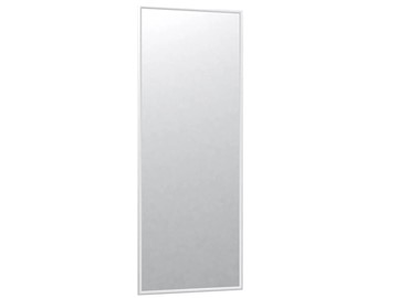 Настенное зеркало в спальню Сельетта-6 белый (1100х400х9) в Копейске