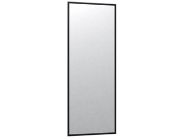 Зеркало навесное в гардероб Сельетта-6 черный (1100х400х9) в Копейске