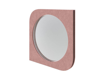 Зеркало Luna, Рогожка (Levis 62 Розовый) в Миассе