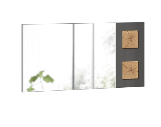 Зеркало настенное Фиджи 659.420, Антрацит глянец в Копейске - изображение