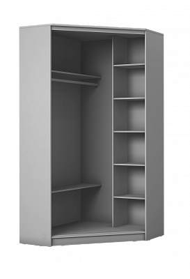 Детский шкаф-купе угловой Хит-У-23-4-77-17, Абстракция №1, Белый в Миассе - изображение 1