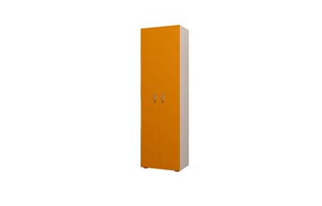 Детский шкаф 600 ДО Млечный дуб, Оранжевый в Копейске
