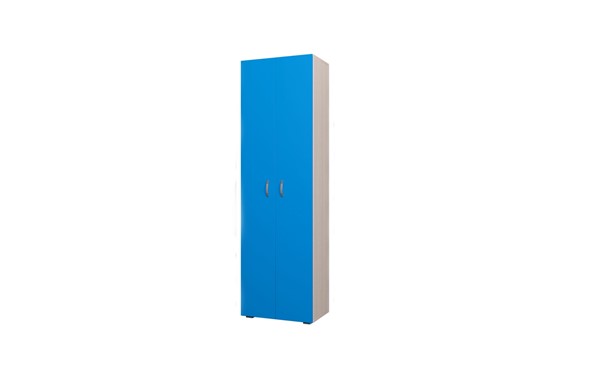 Детский 2-дверный шкаф 600 ДО Млечный дуб, Синий в Миассе - изображение