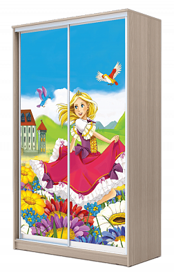Детский шкаф ХИТ 23-17-77-11, Принцесса, шимо свеилый в Миассе - изображение