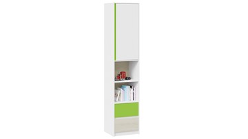 Детский комбинированный шкаф Сканди СМ-386.07.20-20 (Дуб Гарден, Белая, Зеленый) в Миассе