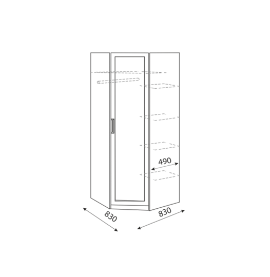 Угловой шкаф Дуглас М01 в Миассе - изображение 2