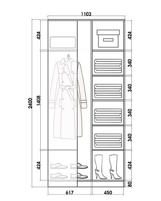Угловой детский шкаф Хит-У-24-4-77-17, Абстракция №1, Венге в Копейске - изображение 2