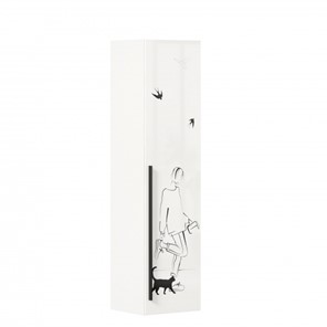 Одностворчатый шкаф Джоли Тип 1 ЛД 535.010, Серый шелк в Челябинске - предосмотр