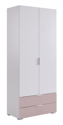 Шкаф Зефир 108.01 (белое дерево/пудра розовая (эмаль)) в Копейске - изображение