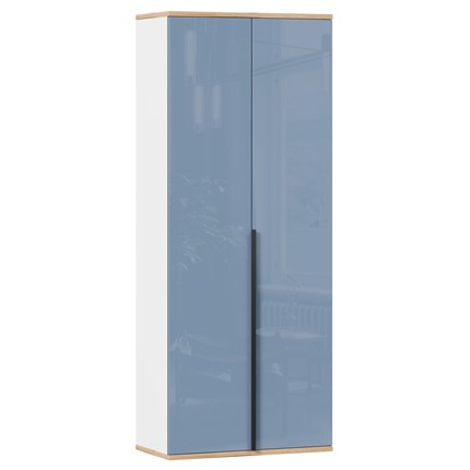 Шкаф двухстворчатый Урбан 528.050, белый/капри синий в Челябинске - изображение