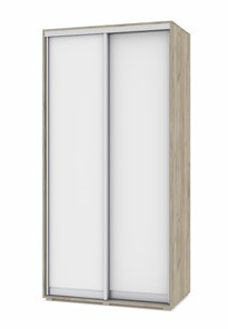 Шкаф 2-х створчатый О41, Серый дуб - Белый в Магнитогорске