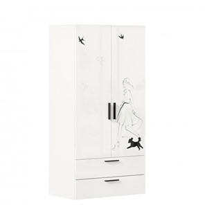 Шкаф комбинированный Джоли ЛД 535.040, Серый шелк в Миассе