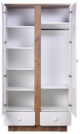 Детский шкаф Polini kids Ameli 4010, с ящиками, белый-натуральный, серия AMELI в Копейске - изображение 2