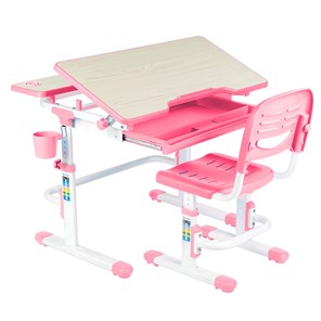 Растущий стол и стул Lavoro Pink в Копейске - предосмотр 1