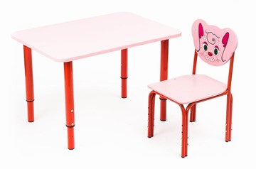 Растущий стол Кузя (Розовый,Красный) в Челябинске - предосмотр 1