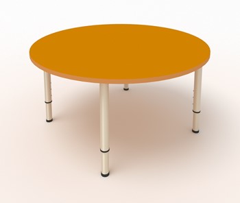 Детский стол круглый МДФ Оранжевый в Копейске
