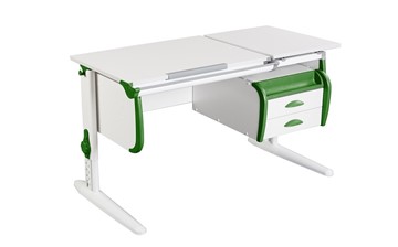 Растущий стол 1/75-40 (СУТ.25) + Tumba 3  белый/белый/Зеленый в Челябинске