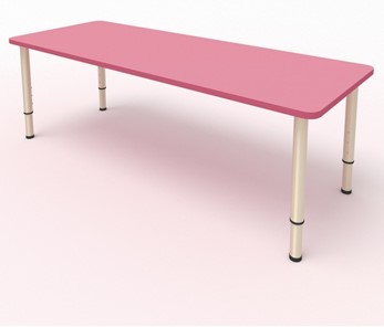 Стол для детей 2-местный  (по одну сторону столешн.) СДО-2 (0-3) розовый в Магнитогорске