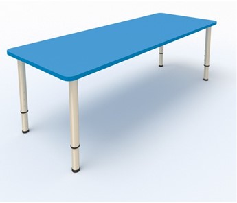 Стол для детей 2-местный  (по одну сторону столешн.) СДО-2 (0-3) синий в Миассе