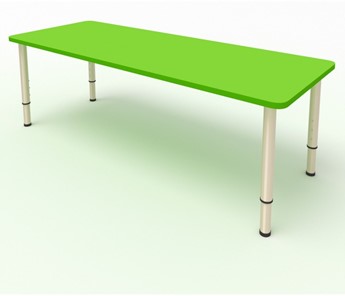 Стол для детей 2-местный  (по одну сторону столешн.) СДО-3 (0-3) зеленый (МДФ) в Магнитогорске