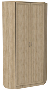 Распашной шкаф 401 угловой со штангой, цвет Дуб Сонома в Челябинске